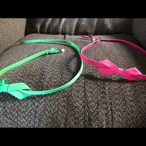2 Lilly Pulitzer belts. EUC medium/large
